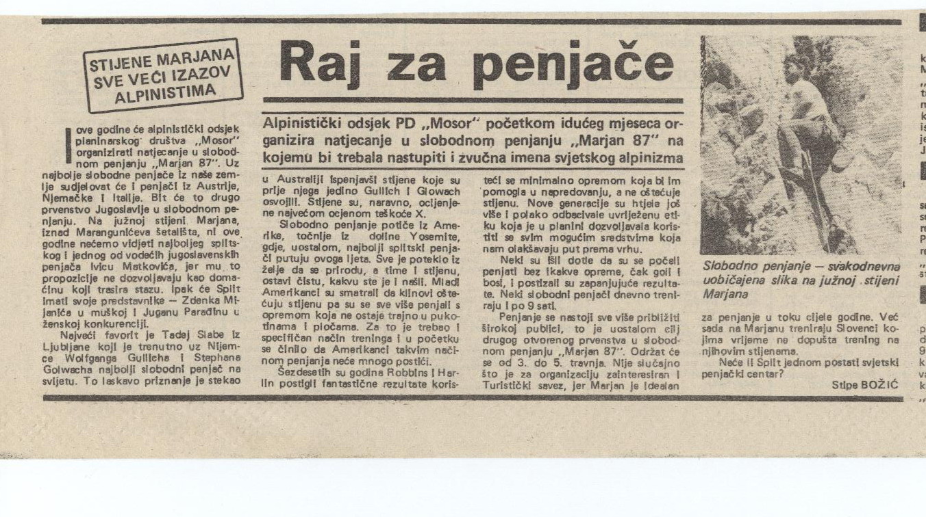 Slobodna Dalmacija 1987.