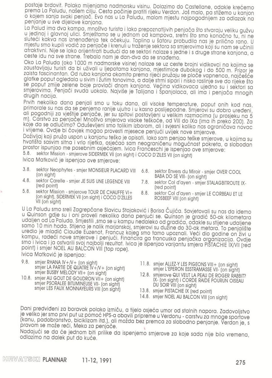 Hrvatski Planinar Verdon 2