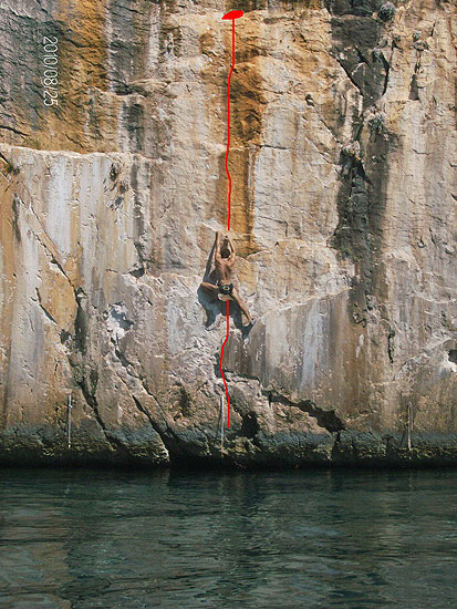 Kiwi u prvom dilu linije koja ide do police sa no hand restom, kaže da se cila stvar nakon toga nastavlja još dalje u nebesa... 