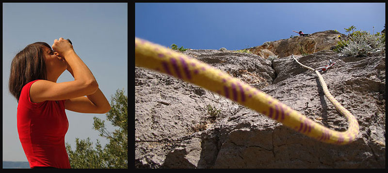 A vista! Prije on sight pokušaja Banane Bapsy je proučila smjer kanočalom. Nakon prvih par spitova skužila je da je proučavala krivi smjer - zaminila je Ivin tavan sa Bananom ...... Buahahahahahahaaaaaaaaa!!!