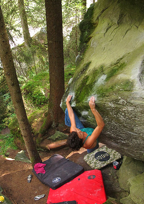 Baki u prekrasnom 7A+ - u nedaleko Microcosmosa. Šteta da je bezimen..