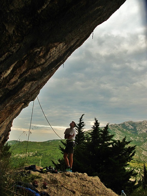 Tim ispod okićenog megaklasika No Friction, no smile (8a+)! Kakva idila!