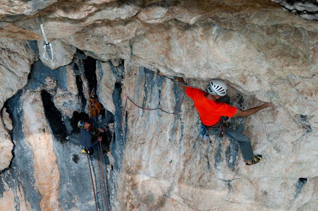Na startu detaljne dužine smjera Via Italia (8a/230m/Dolomiti).../ Foto:Tambača