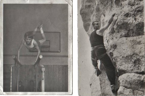10 godina gimnastičkog drila, pa prvi penjački dani. Igorov osmijeh na desnoj fotki sve govori: ˝Penjanje je sreća!˝