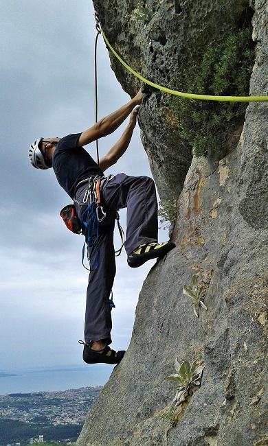 Na startu 4. dužine.