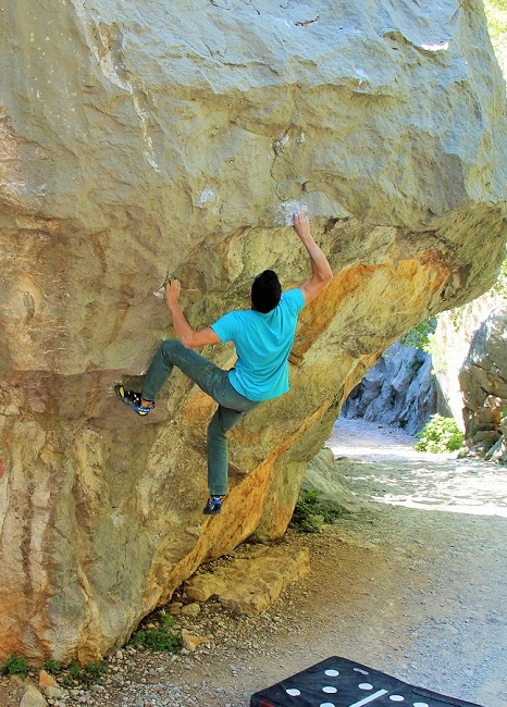 Borna u svom najznačajnijem FA-u do sada! / Foto:zagrebclimbing