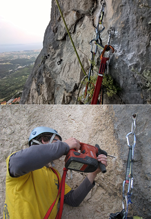 Treći put se napokon kreće u velikom stilu. Prespitavaju se stara sidrišta i penje slobodno druga dužina.